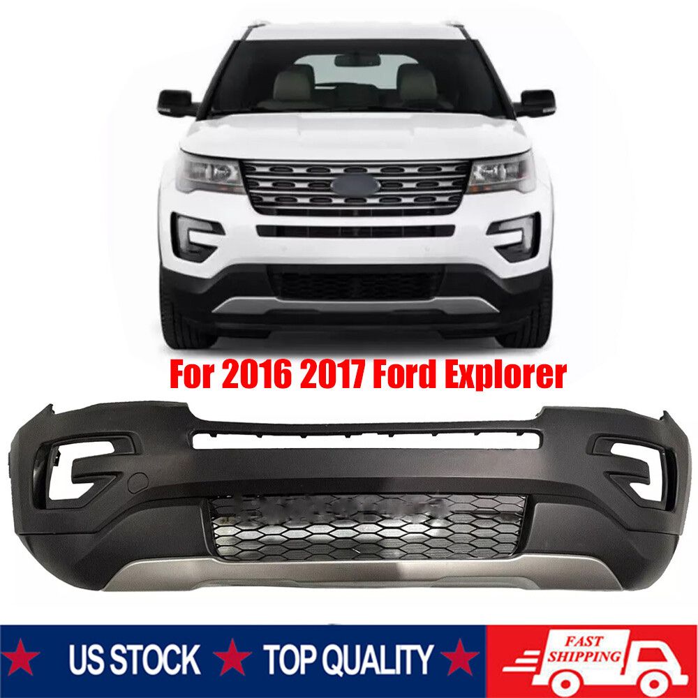 2016-2017 Ford Explorer Front Bumper Cover Primed Lower Fascia Trim Grill New