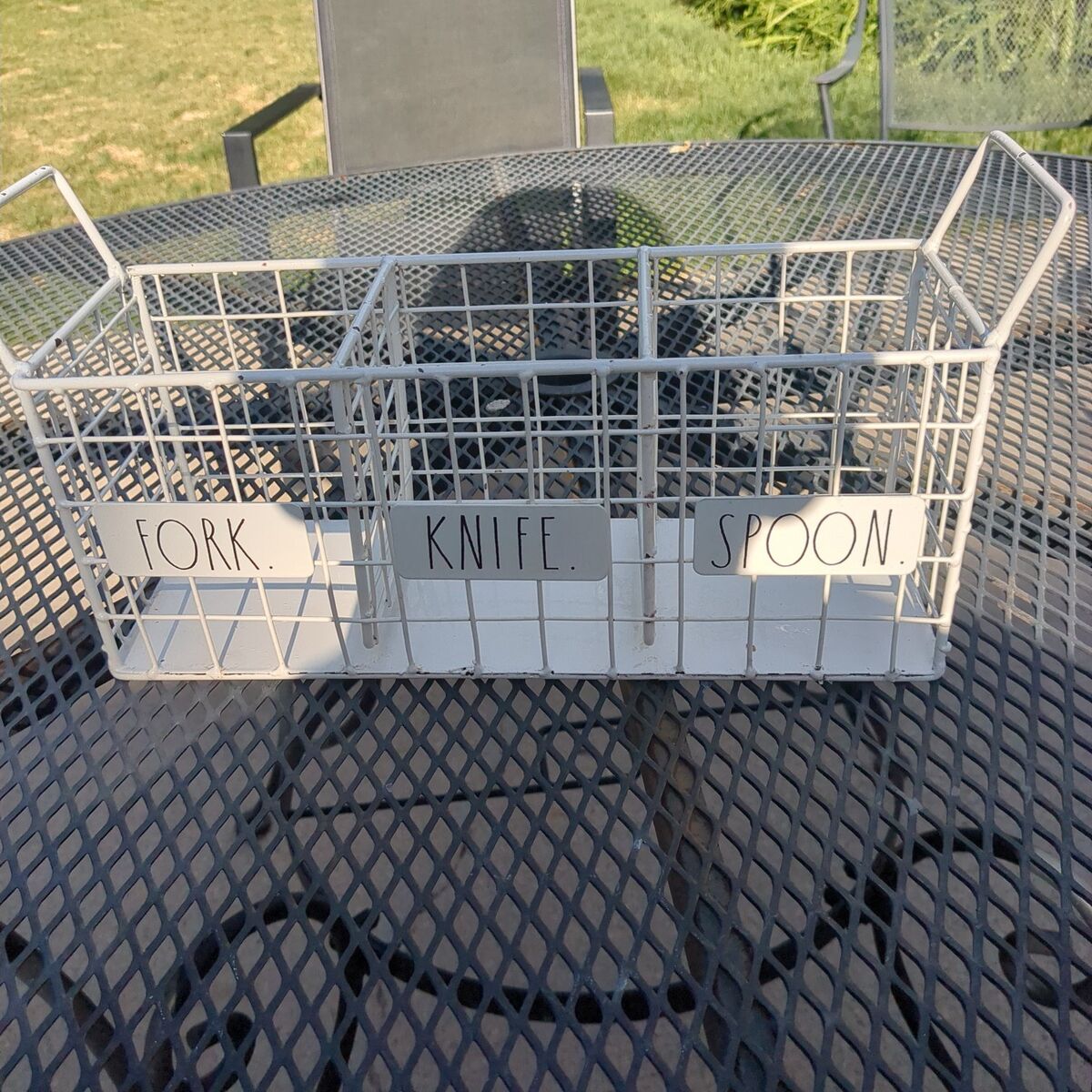 rae dunn fork spoon knife utensil holder