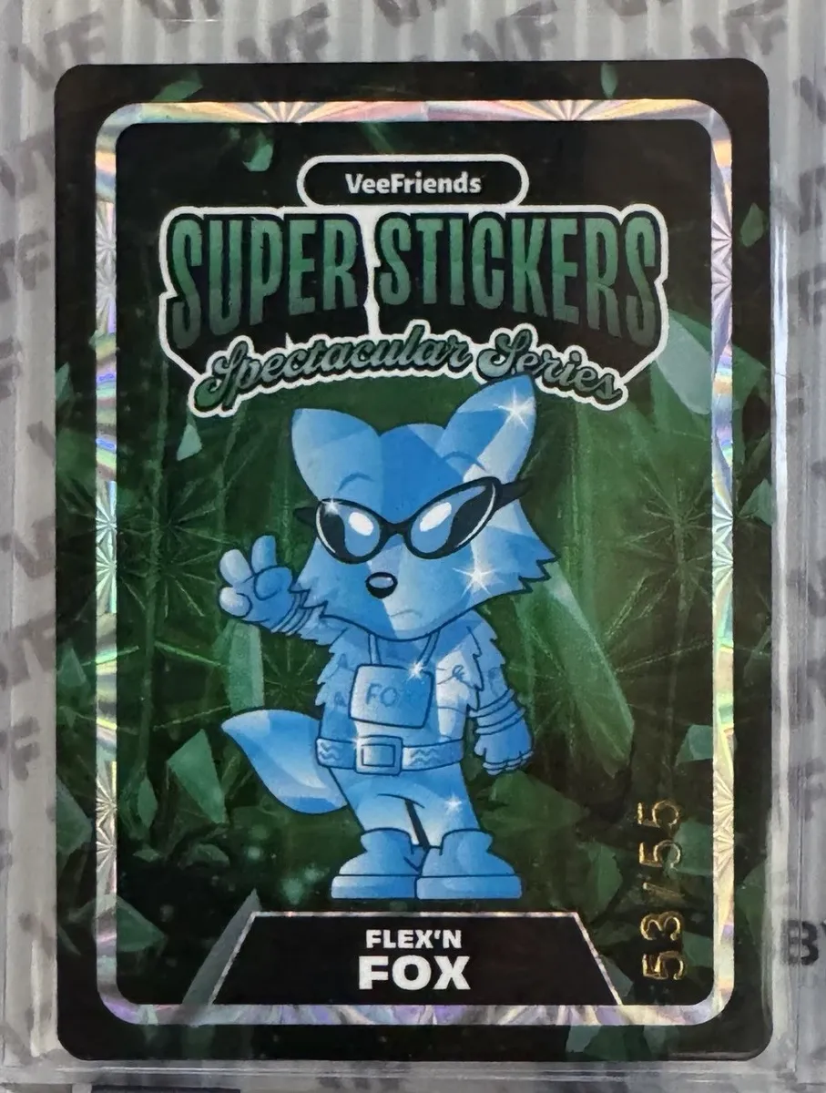 Veefriends Super Stickers Spectacular Series Flex N Fox Diamond On Emerald 53/55