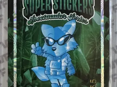 Veefriends Super Stickers Spectacular Series Flex N Fox Diamond On Emerald 53/55