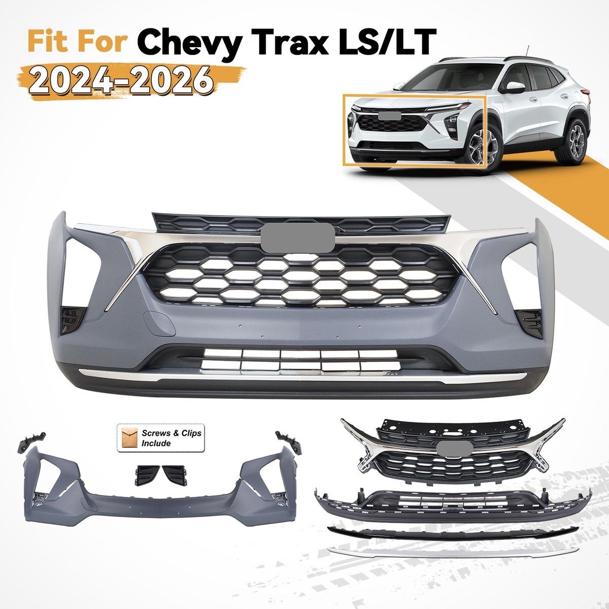 2024-2026 Chevy Trax LS/LT Front Bumper Kit
