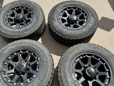 Set Of 4, Yokohama tires & XD 18 wheels