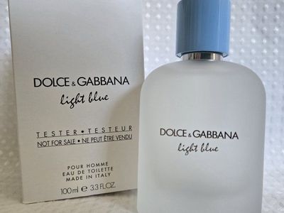 AUTHENTIC D&G Light Blue Men's EDT Tester 100ml