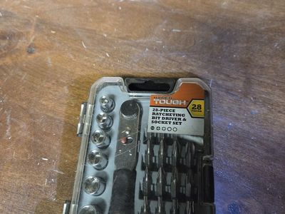 Socket set rachet includes impact tips