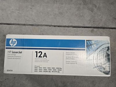 Genuine HP 12A Toner Cartridge OEM Black Laserjet Q2612A -NEW Sealed