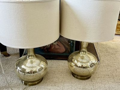 Gorgeous Gold Glass Lamps