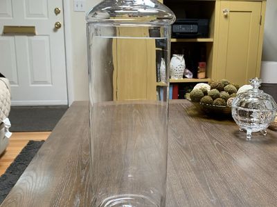 20” Glass Pedestal Apothecary Jar
