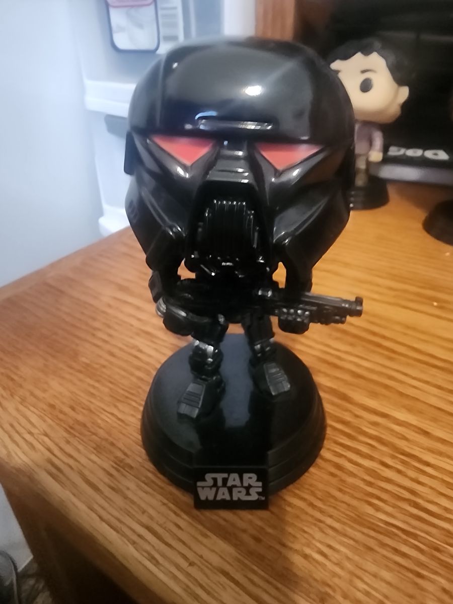 Funko Pop Star Wars Mandalorian Dark Trooper vinyl figure #466 loose