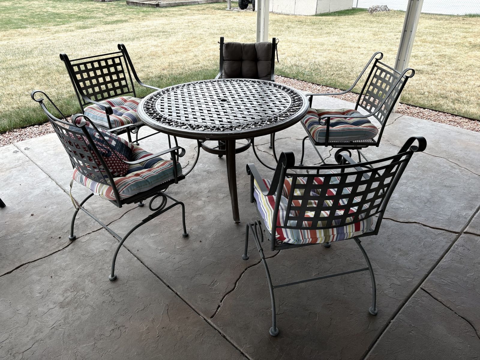 Patio Table and Five Chairs