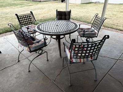 Patio Table and Five Chairs