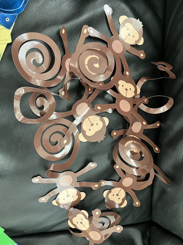 Monkey Cutouts For Birthday Or Decorating