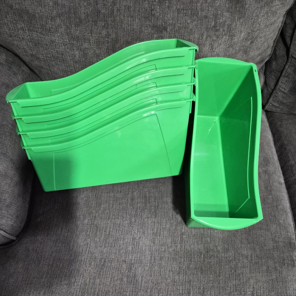 Book and binder storage organization bins