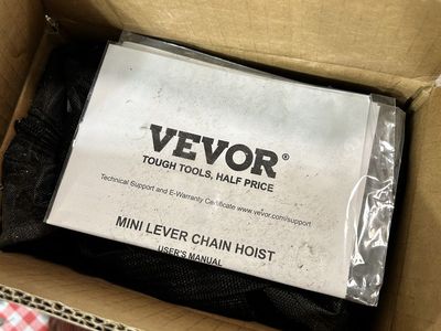 VEVOR Mini Lever Chain Hoist HX0.25-3, 1/4 Ton Lifting Capacity, 10ft Lifting Height, New