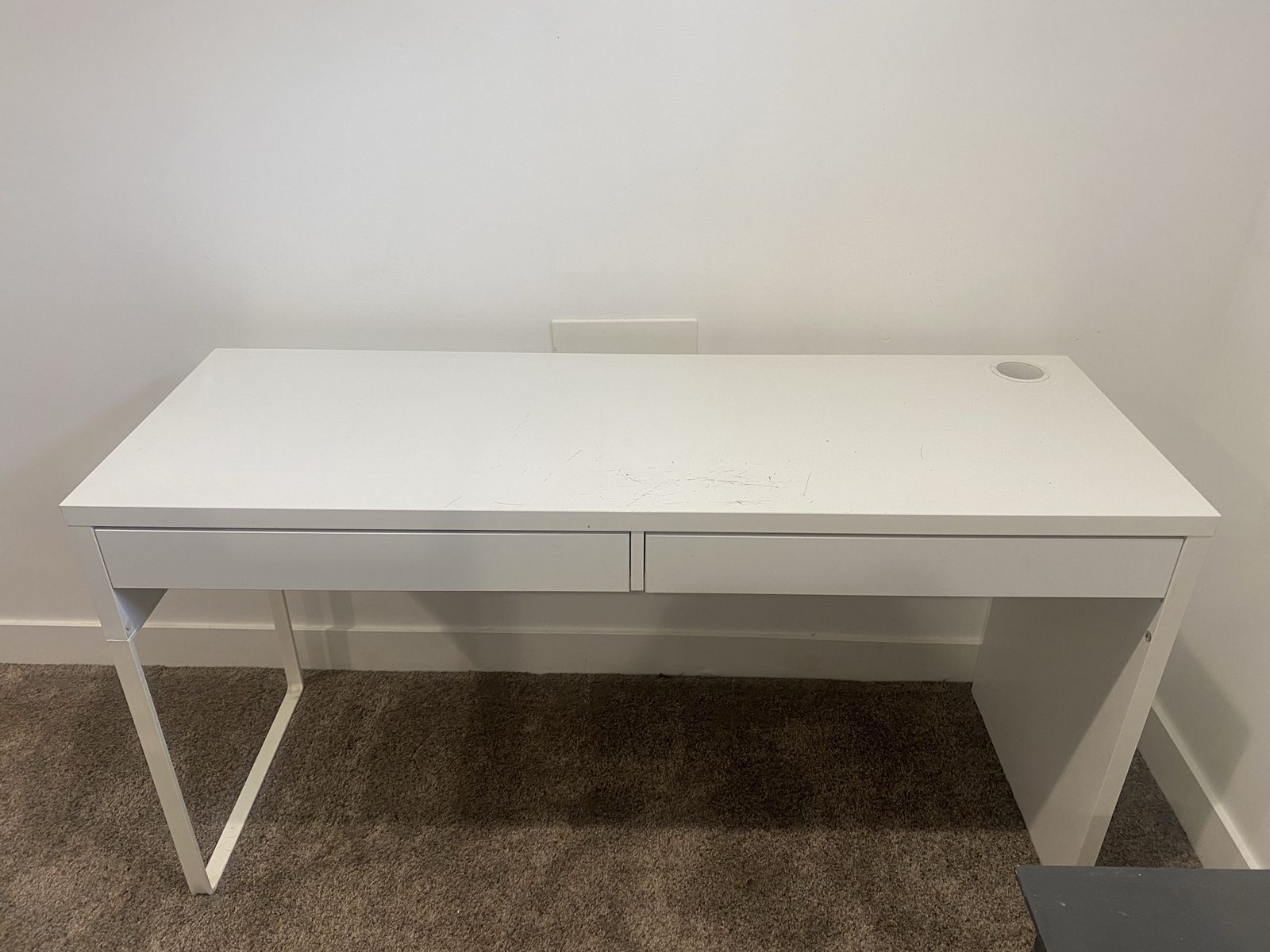 Two Ikea Micke Desks