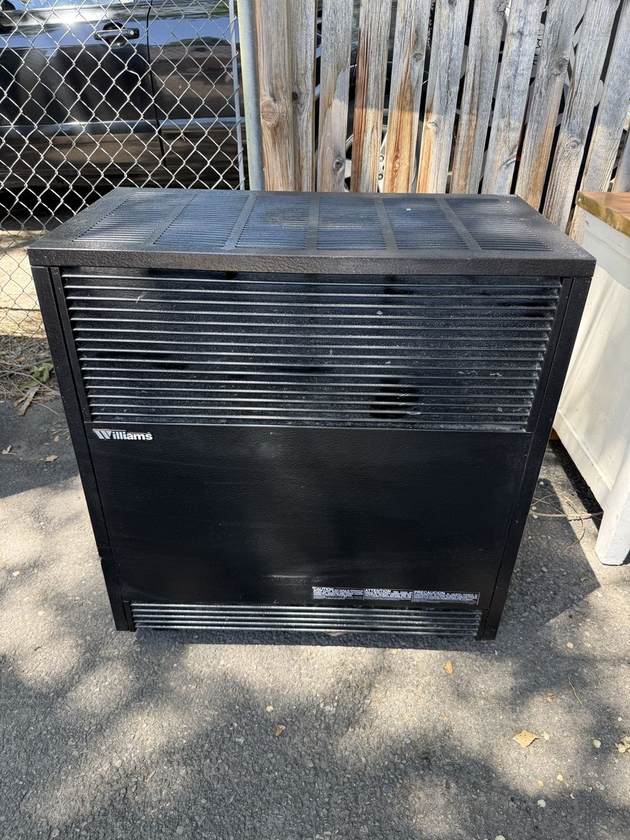 Williams Forced Air Wall Furnace - Black