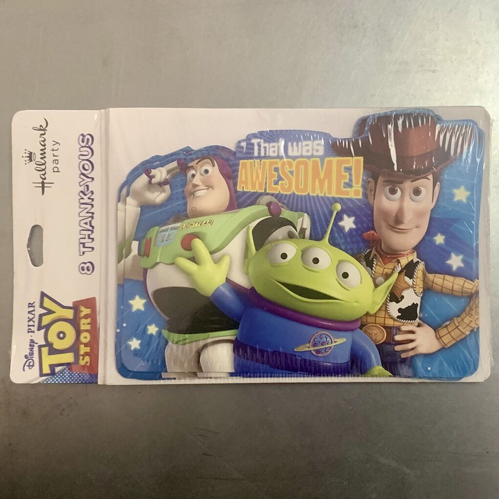 Toy Story Thank You Cards 8 Pk Hallmark Party