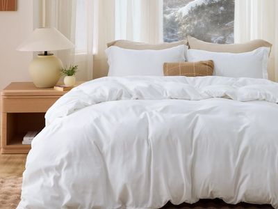 Bedsure White Duvet Cover Queen Size - Soft Double Brushed Bedding Set for Kids & Adults, Zipper Closure, 3 Pieces, Includes 1 D