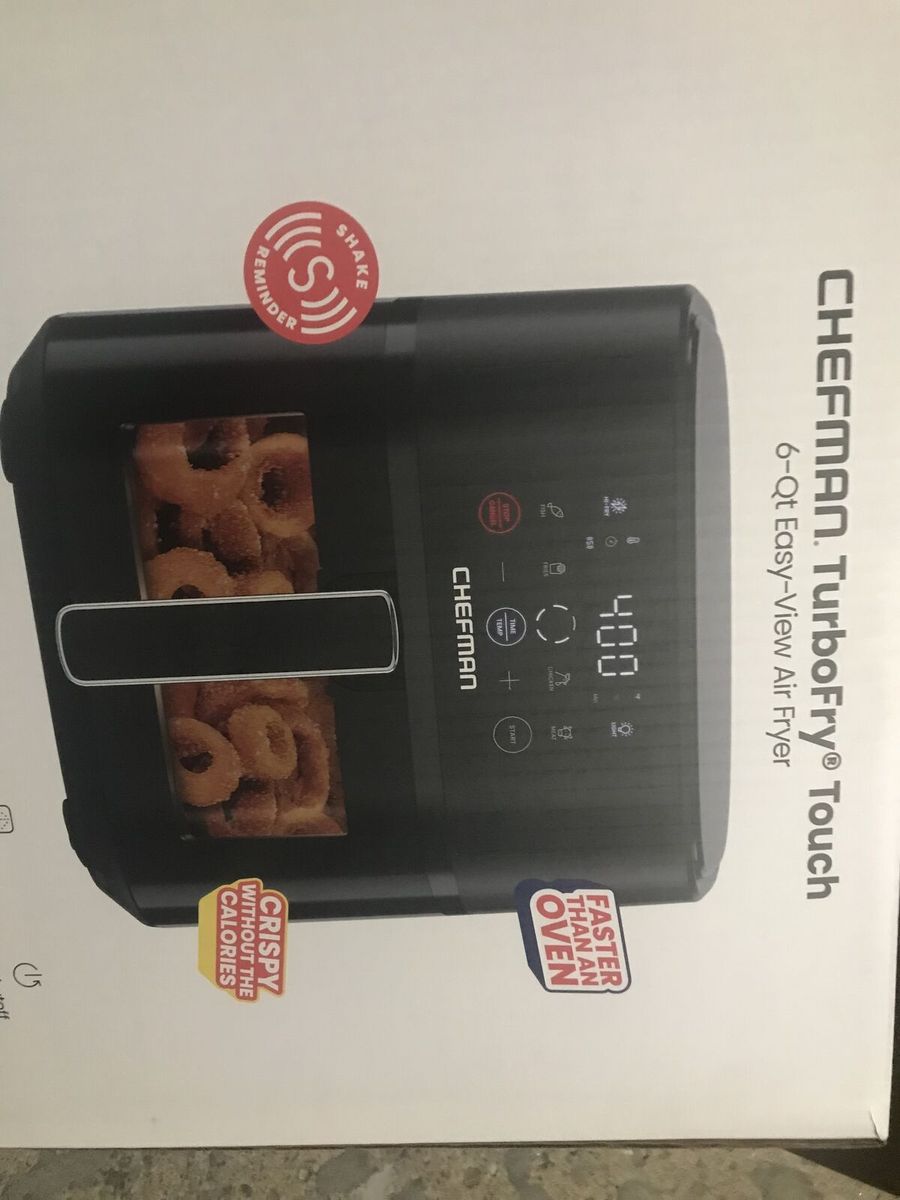 Chefman  TURBOFRY  6 quart air fryer compact air fryer new inbox