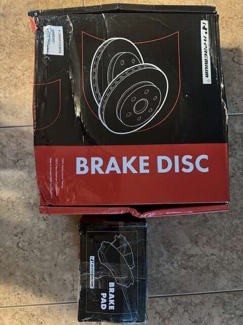 Tesla Model S Rear Brake Rotors and Ceramic Pads