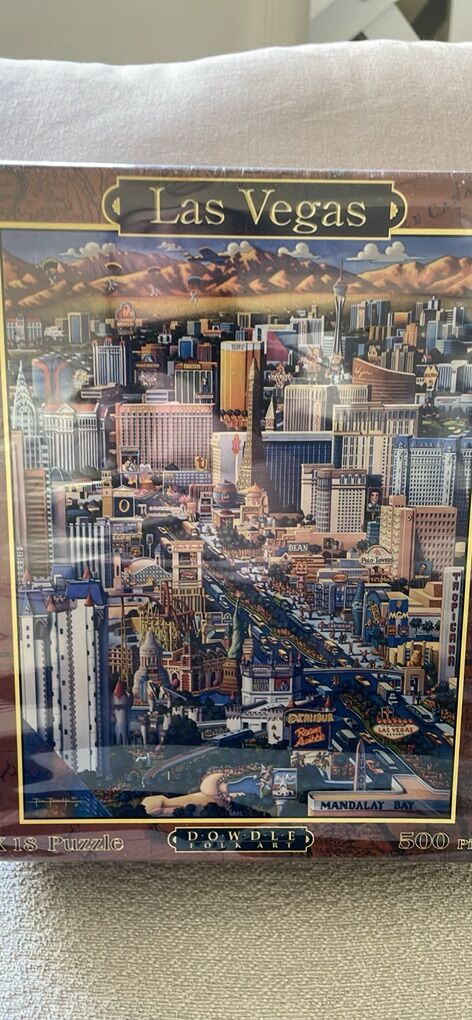 Las Vegas dowdle folk art 24x18 puzzle 500 pieces