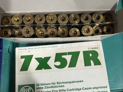 RWS 7x57R Brass Cases