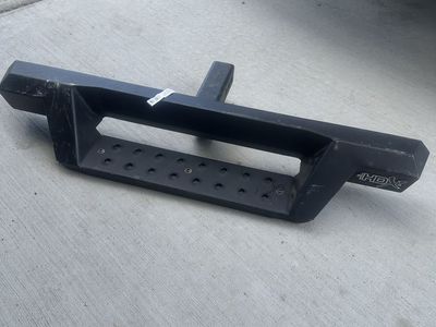 HDX Black Truck Hitch Step Receiver with Anti-Slip Pad - Heavy Duty Steel Bar