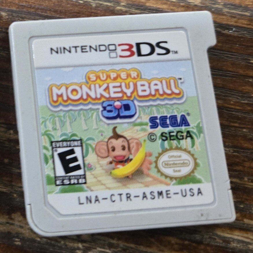 Super Monkey Ball: 3D Nintendo 3DS cartridge