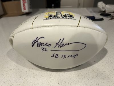 Franco Harris signed football