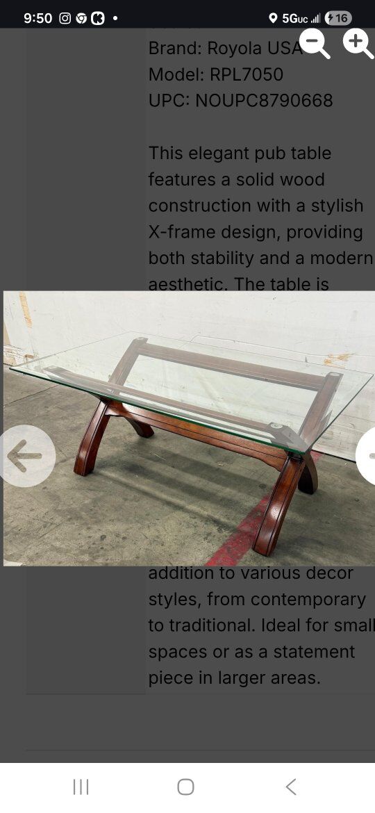 Beautiful Glass Table