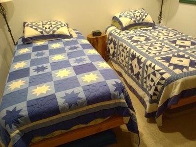 2 Twin Beds with all Bedding