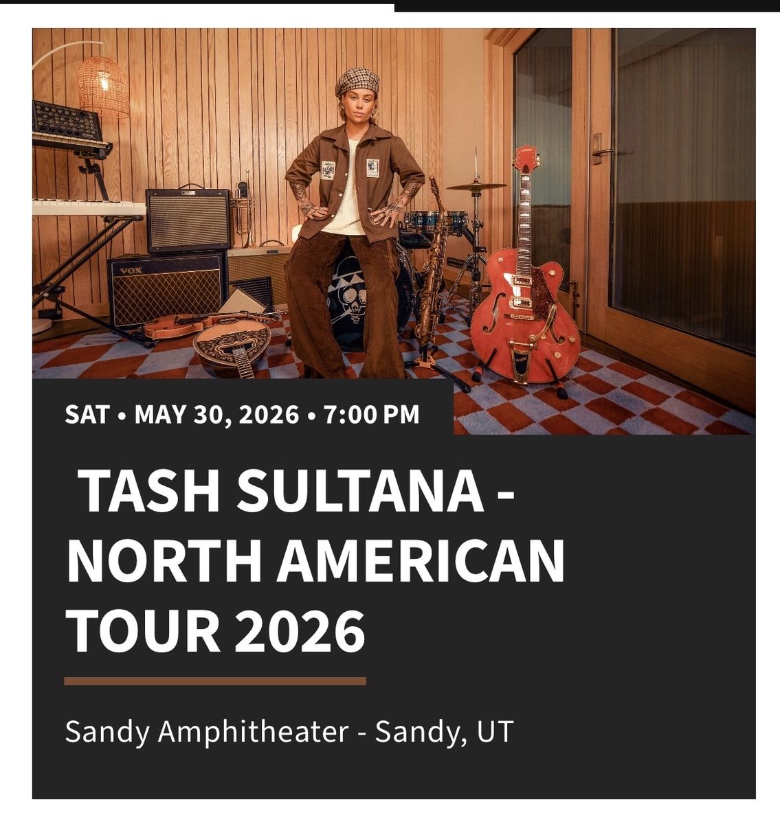 Tash Sultana 4 tickets
