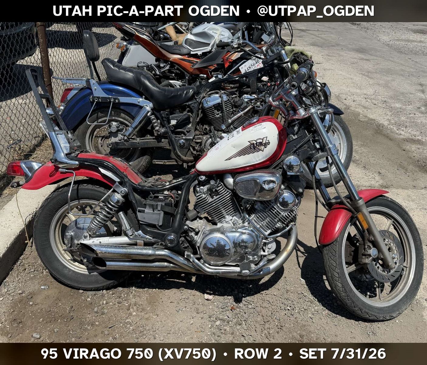 Just In! 1995 Yamaha Virago 750 (XV750) Parts - UTPAP Ogden
