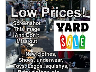 Huge Yard Sale Historic Sandy