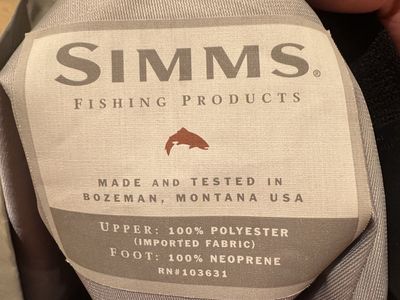 Simms Medium Gore Tex like New Stockingfoot waders and used Korkersboots 11 and 12 included.