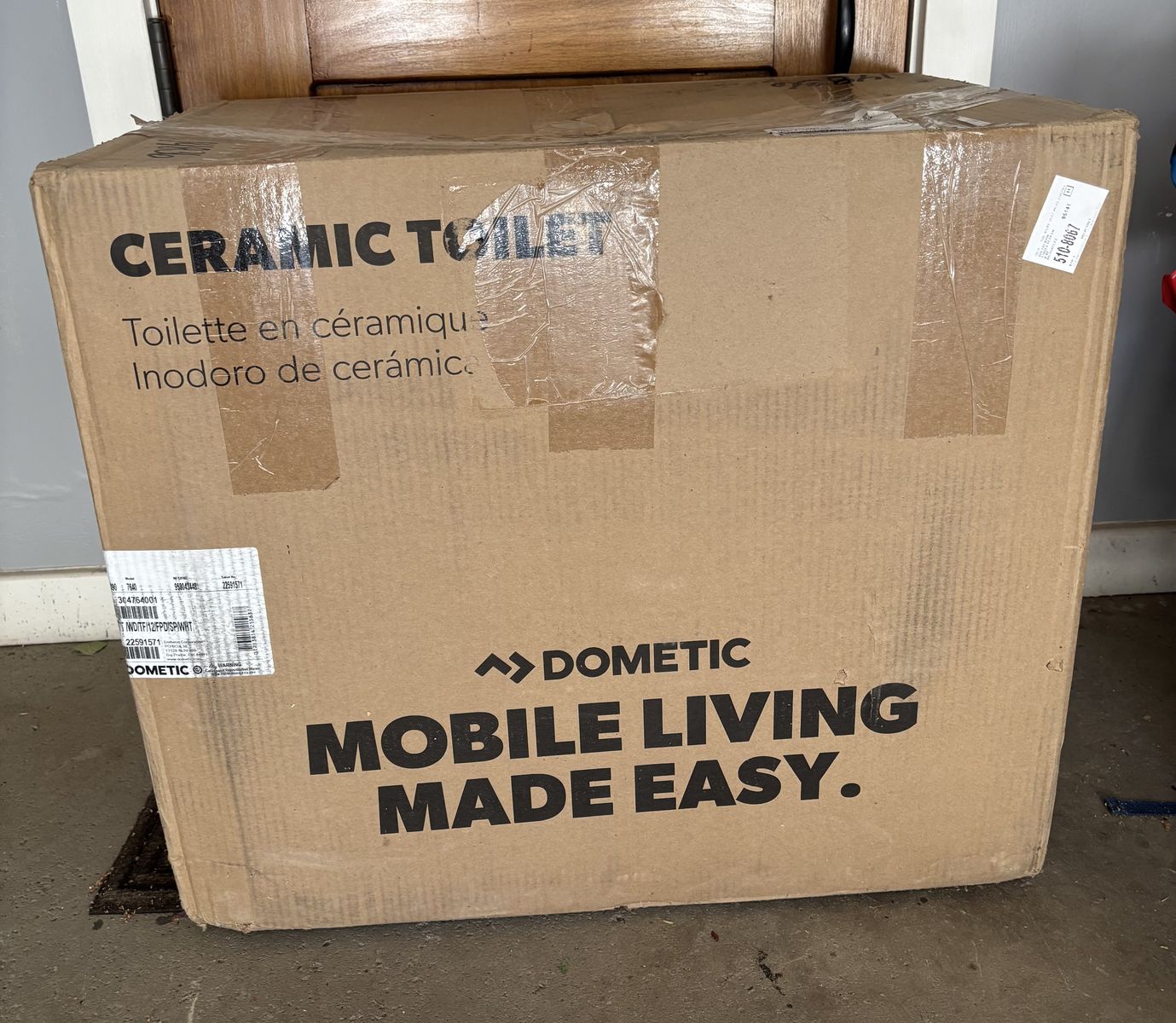 New Dometic 7640 Macerator Toilet for Boat, RV, Cabin