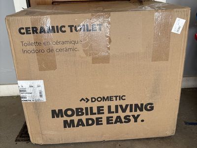 New Dometic 7640 Macerator Toilet for Boat, RV, Cabin