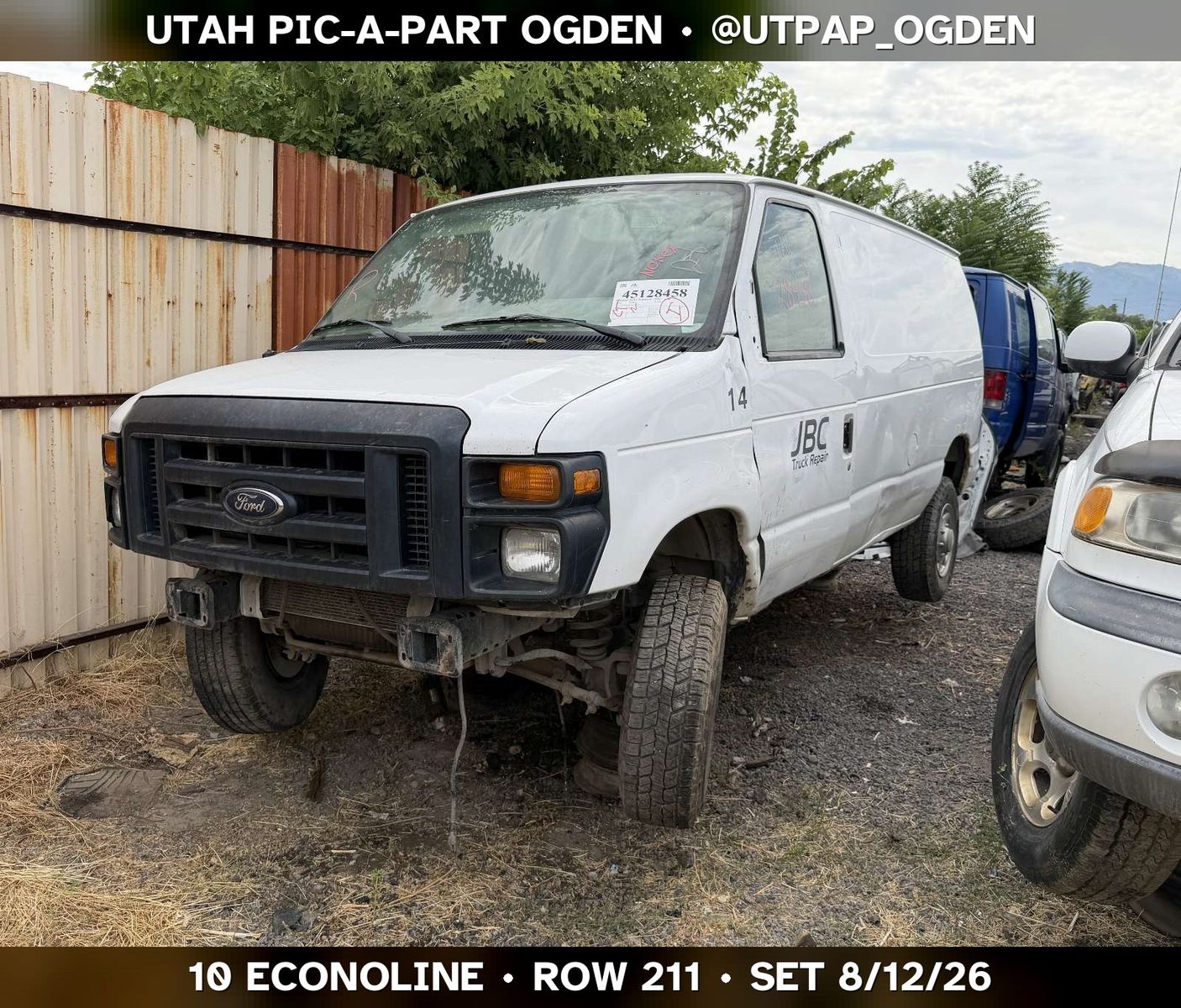 Just In! 2010 Ford E-250 Parts - UTPAP Ogden