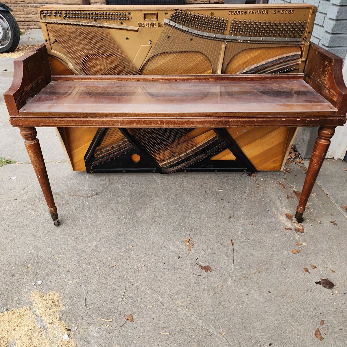 Midcentury Upright Piano Desk