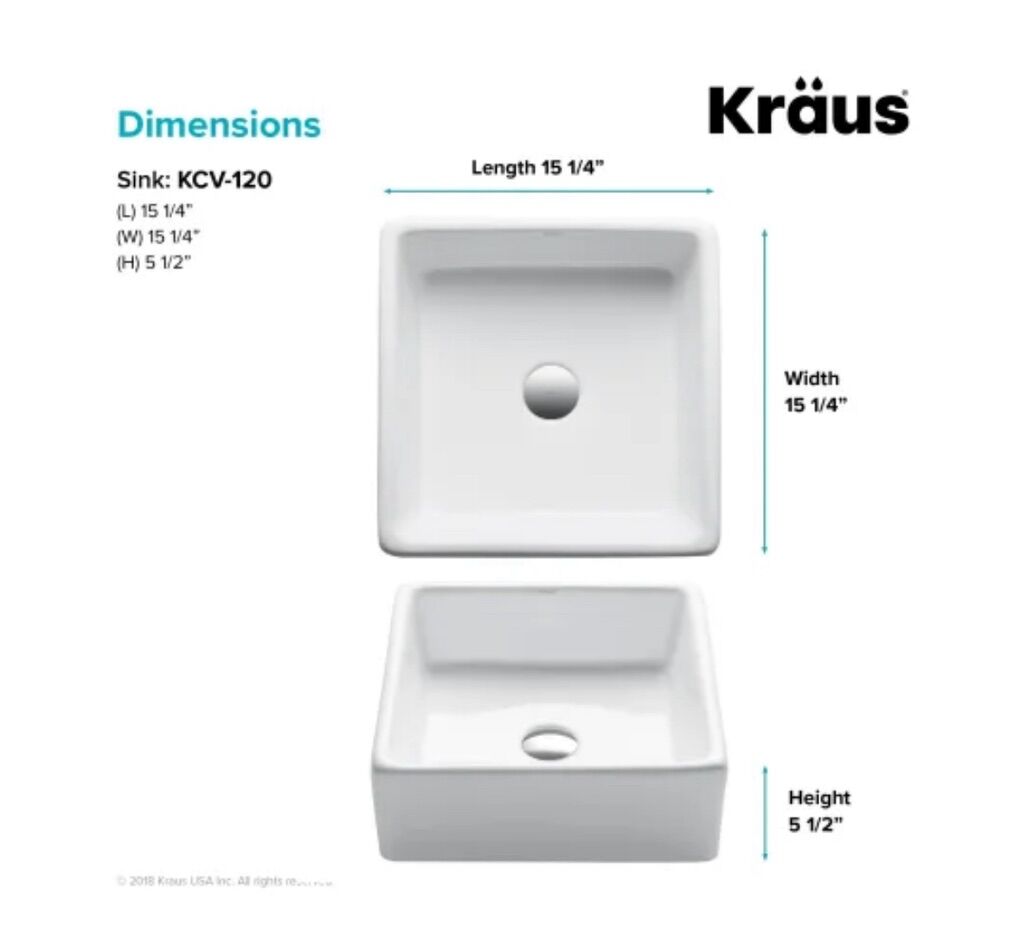 BathrooM Sink Kraus KCB-120