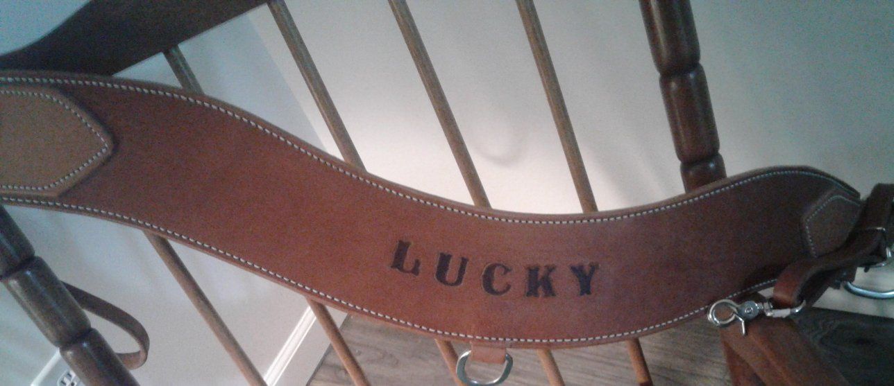 Leather Hand Tooled Horse Breast Collar