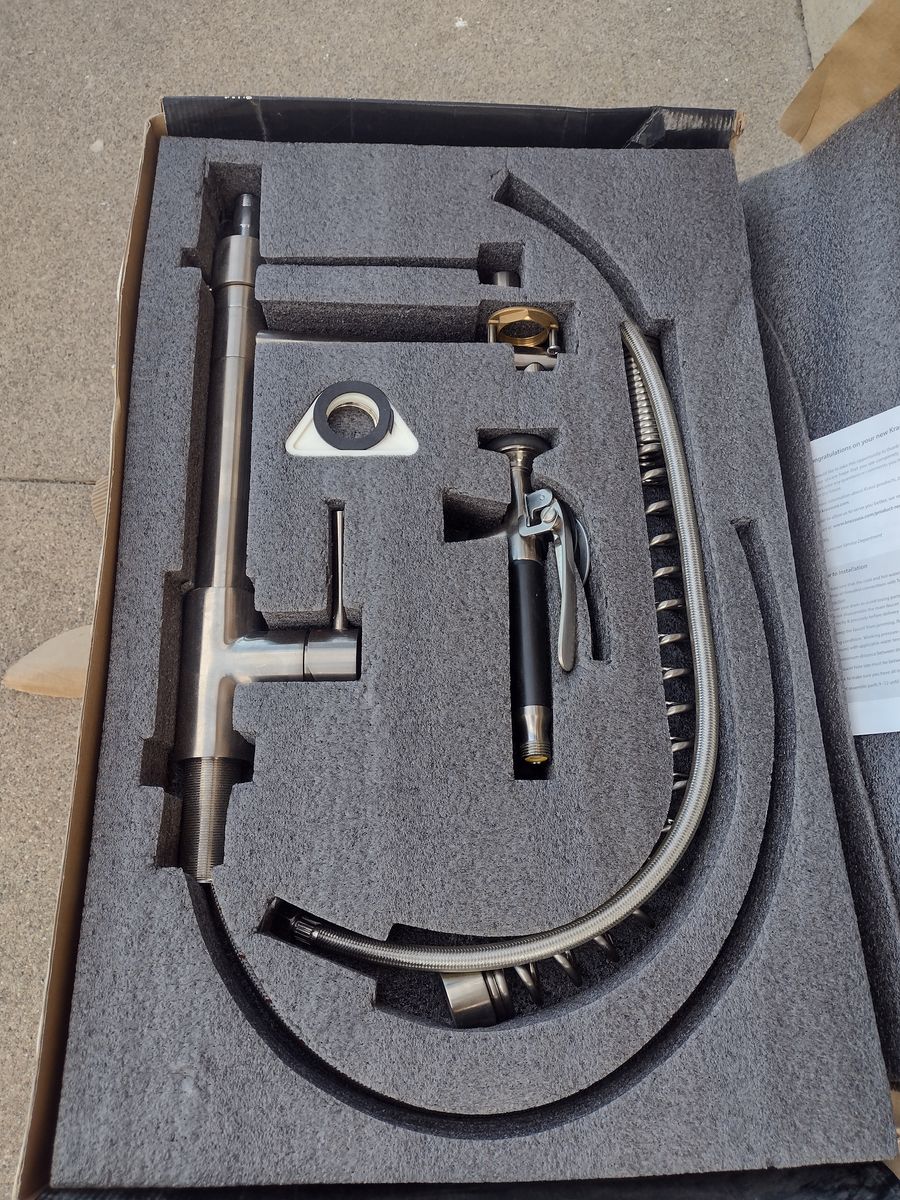New Kitchen Pull Down Sprayer Faucet - Stainless Steel Finish