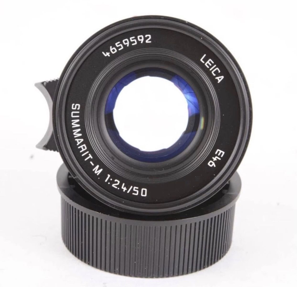 Leica Summarit-M 50mm f/2.4 E46 Black Lens with Original Box and Case
