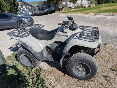 Kawasaki Prairie 4x4 ATV - Gray, Used Condition