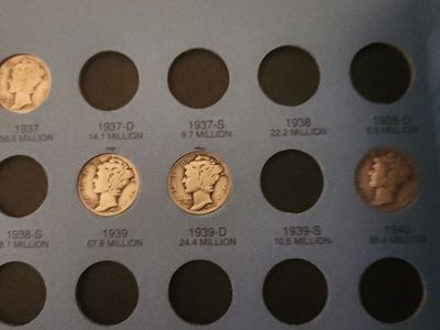 mercury dimes in book