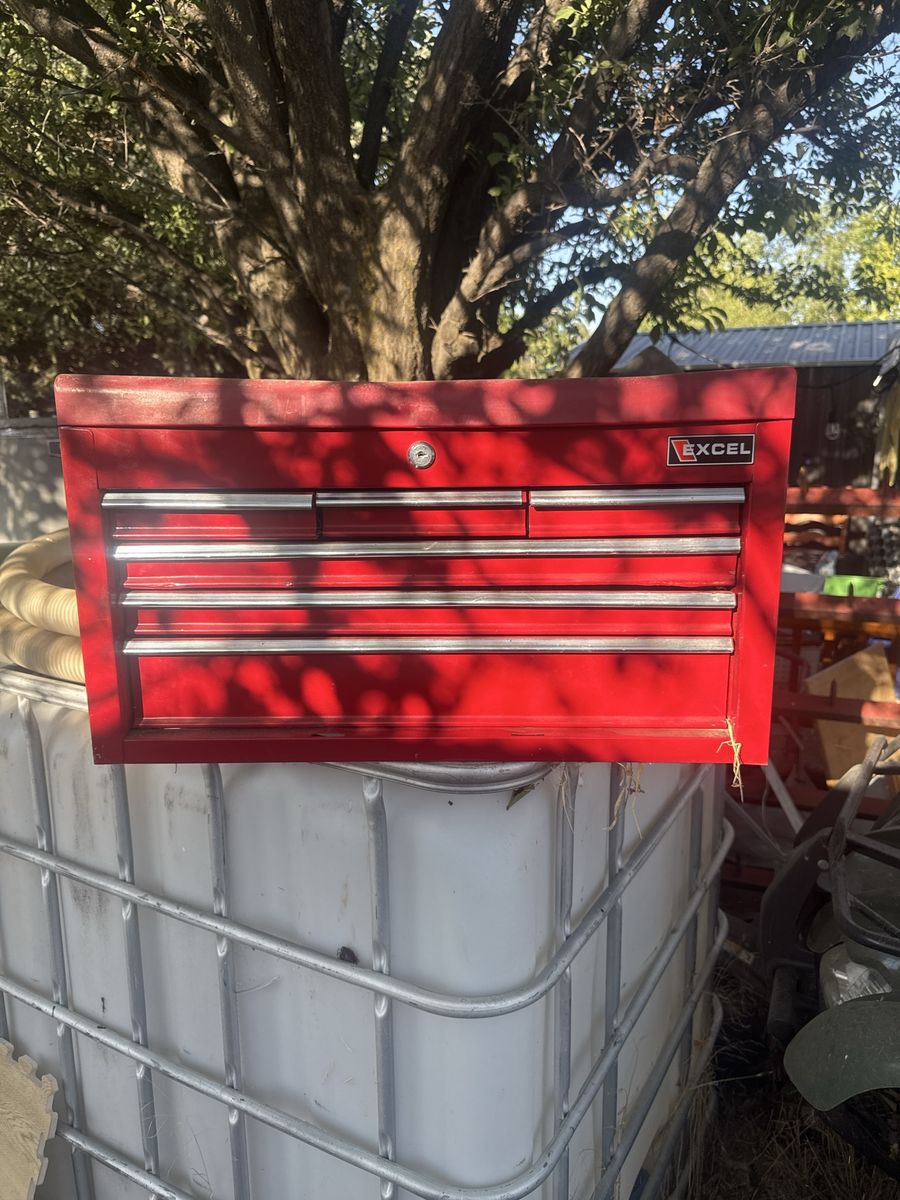 Excel Red Steel 6-Drawer Top Chest Tool Box