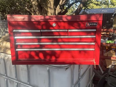 Excel Red Steel 6-Drawer Top Chest Tool Box