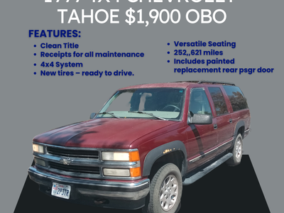 1999 CHEVROLET SUBURBAN K1500 LT