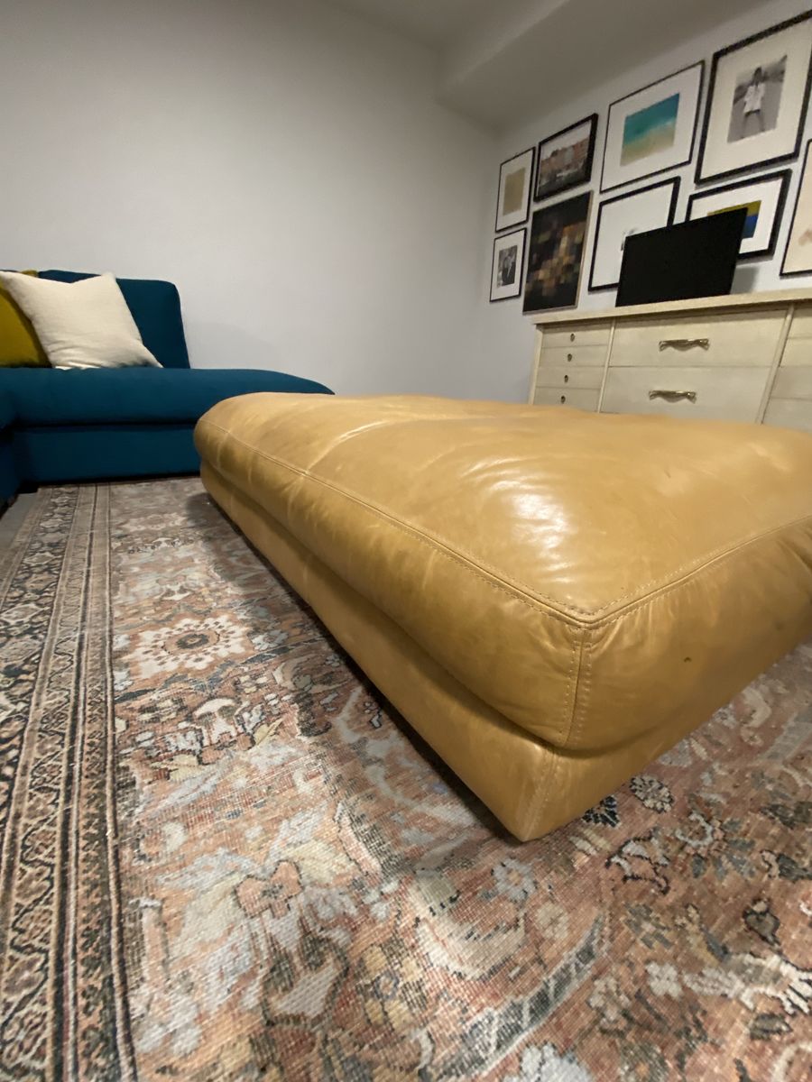 Leather Ottoman