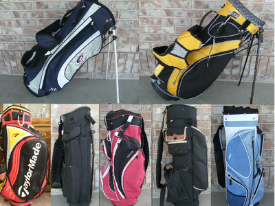 Gently Used Golf Bags $25 & Up, Cart / Stand / Travel / Stove Pipe Sunday, Callaway, Datrek, PING, TaylorMade
