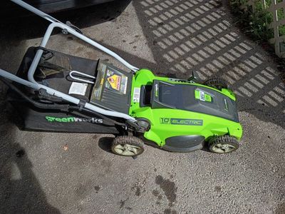 green works 10 amp 16 inch 2 in one lawn mower